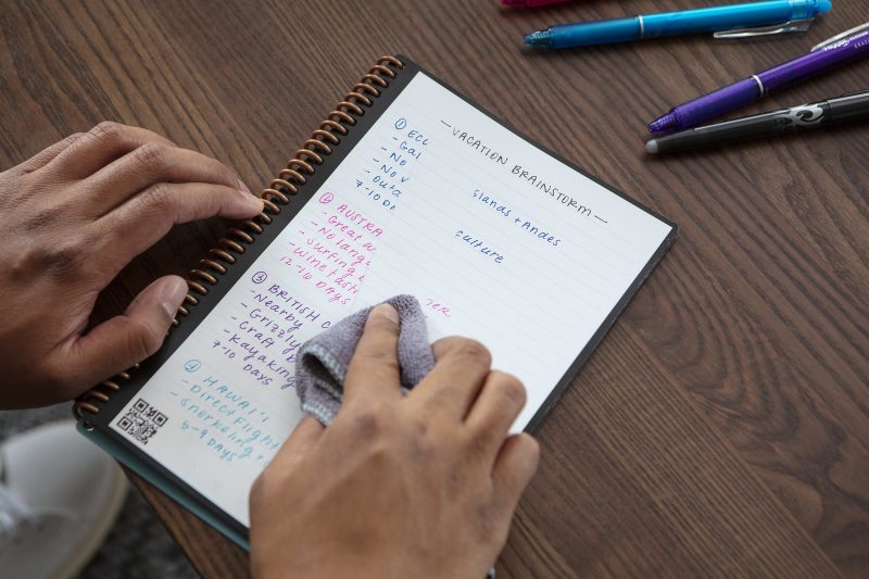 Rocketbook Core Smart Reusable Executive Size Notebook, 6" x 8-4/5", Line Ruled, 18 Sheets, Black - Image 7