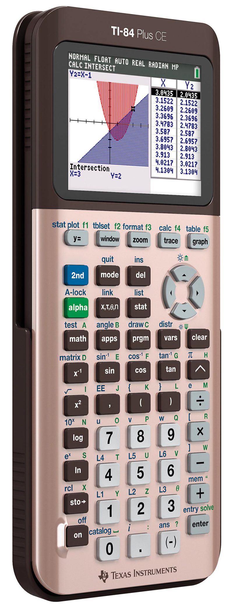 Texas Instruments® TI-84 Plus CE Color Graphing Calculator, Rose Gold