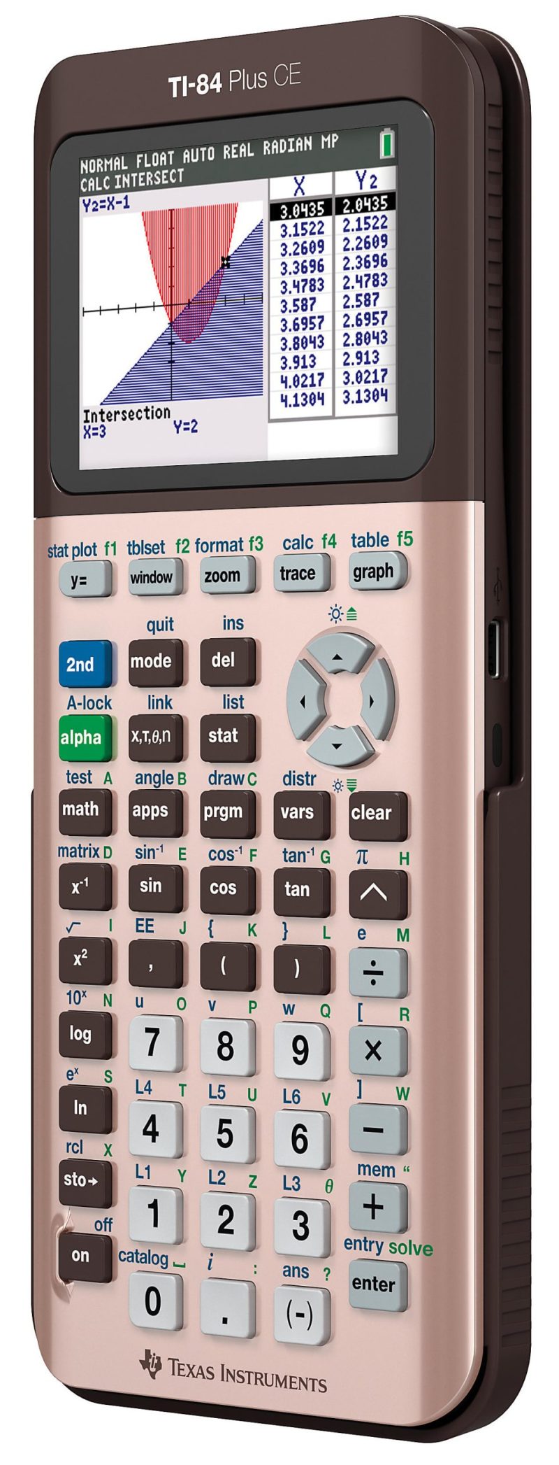 Texas Instruments® TI-84 Plus CE Color Graphing Calculator, Rose Gold - Image 2