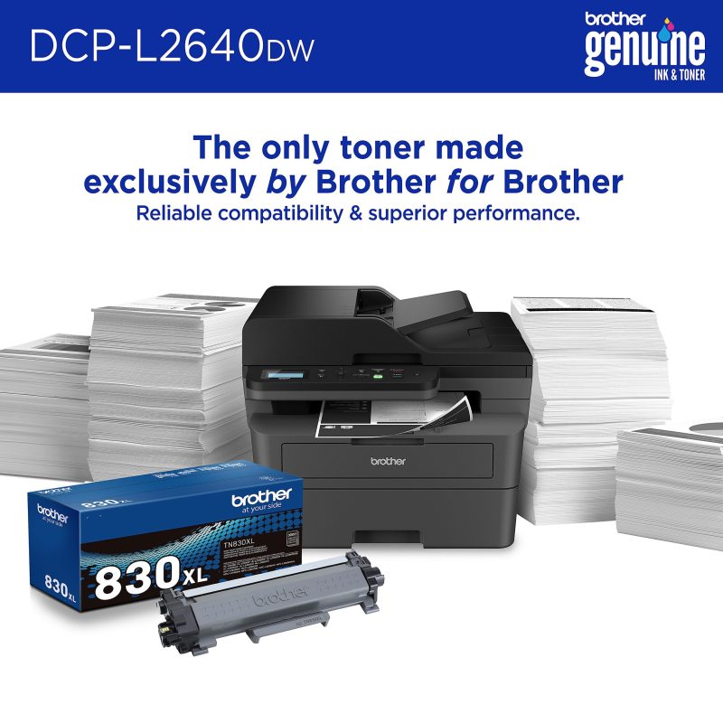Brother DCP-L2640DW Wireless Compact Monochrome Multi-Function Laser Printer, Refresh EZ Print Eligibility - Image 4