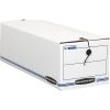 Bankers Box® Liberty® Corrugated Storage Boxes, 7 1/2" x 9" x 24 1/4", White/Blue, Case Of 12 - Image 9