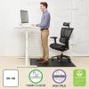 Deflecto Ergonomic Sit-Stand® Chair Mat For All Pile and Hard Floors, 36"W x 48"D, Black - Image 3