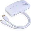 SIIG Mini-DP Video Dock with USB 3.0 LAN Hub - White - for Notebook/Tablet PC - USB 3.0 - 3 x USB Ports - 3 x USB 3.0 - Network (RJ-45) - HDMI - DisplayPort - Mini DisplayPort - Wired - Image 3