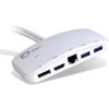 SIIG Mini-DP Video Dock with USB 3.0 LAN Hub - White - for Notebook/Tablet PC - USB 3.0 - 3 x USB Ports - 3 x USB 3.0 - Network (RJ-45) - HDMI - DisplayPort - Mini DisplayPort - Wired - Image 6