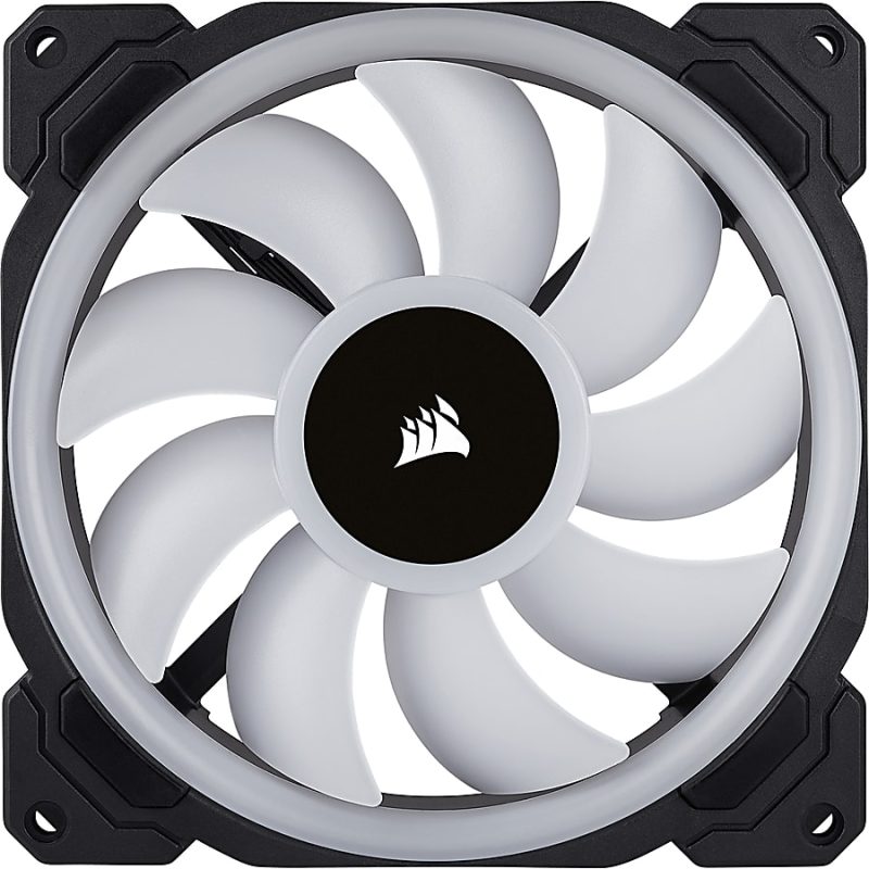 Corsair LL140 Cooling Fan - 2 Pack - 5.51" Maximum Fan Diameter - 385.2 gal/min Maximum Airflow - 1300 rpm - Hydraulic Bearing - 4-pin PWM - RGB LED - 2 pc(s) - Case - Image 4