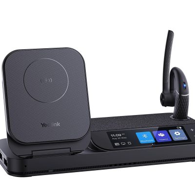 Yealink Teams Mono Bluetooth® Wireless Headset Workstation, Black, YEA-BH71-WORK