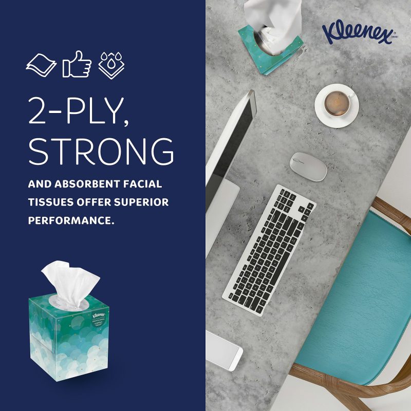 Kleenex® Professional Facial Tissue Cube for Business, One Bundle of 6 Boxes - Image 9