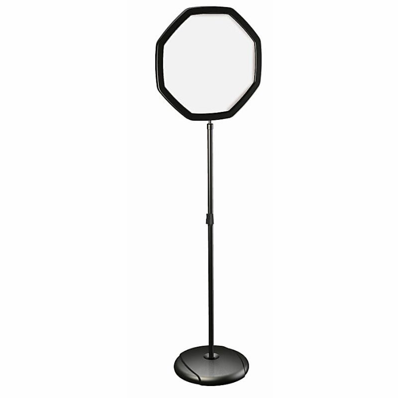 MasterVision® Octagon Easy Clean Non-Magnetic Dry-Erase Whiteboard Sign Stand, 65" x 15 3/4", Steel Frame With Black Finish - Image 5