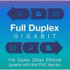 TRENDnet Gigabit Power Over Ethernet Injector, Full Duplex Gigabit Speeds, 1 x Gigabit Ethernet Port, 1 x PoE Gigabit Ethernet Port, Network Devices Up To 100M (328 ft), 15.4W, Black, TPE-113GI - Gigabit Power over Ethernet (PoE) Injector - Image 3