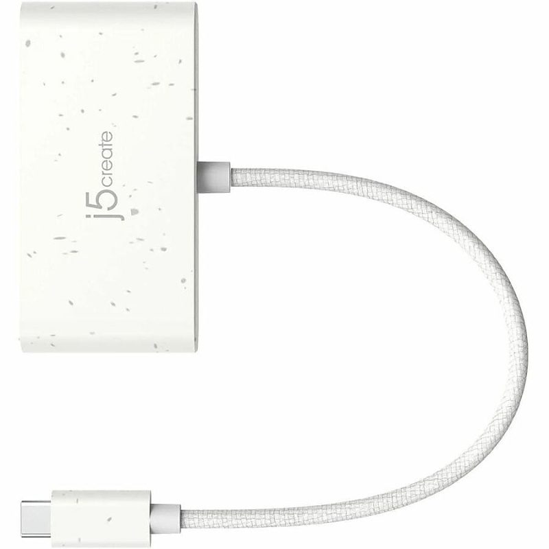 j5create Eco-Friendly USB-C® To HDMI™ & USB™ Adapter With Power Delivery, White, JCA379EW - Image 8