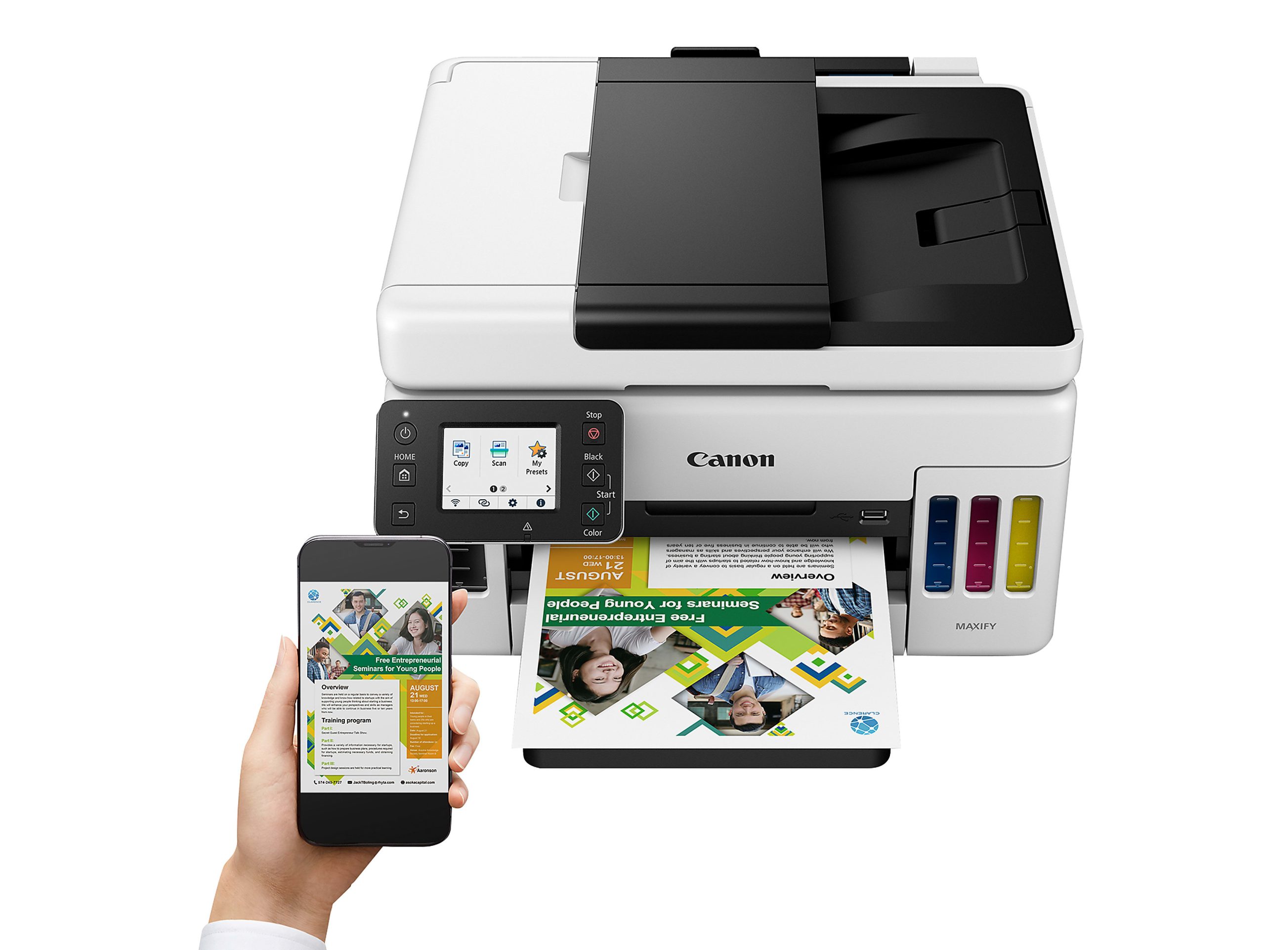Canon® MAXIFY® GX6021 Wireless MegaTank Small Office Inkjet All-in-One Color Printer - Image 7