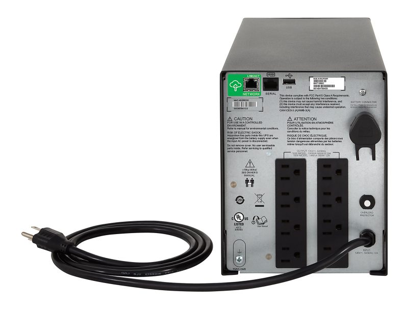 APC® Smart-UPS C 8-Outlet Tower With SmartConnect, 1,000VA/600 Watts, SMC1000C - Image 2