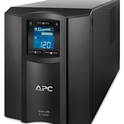 APC® Smart-UPS C 8-Outlet Tower With SmartConnect, 1,000VA/600 Watts, SMC1000C