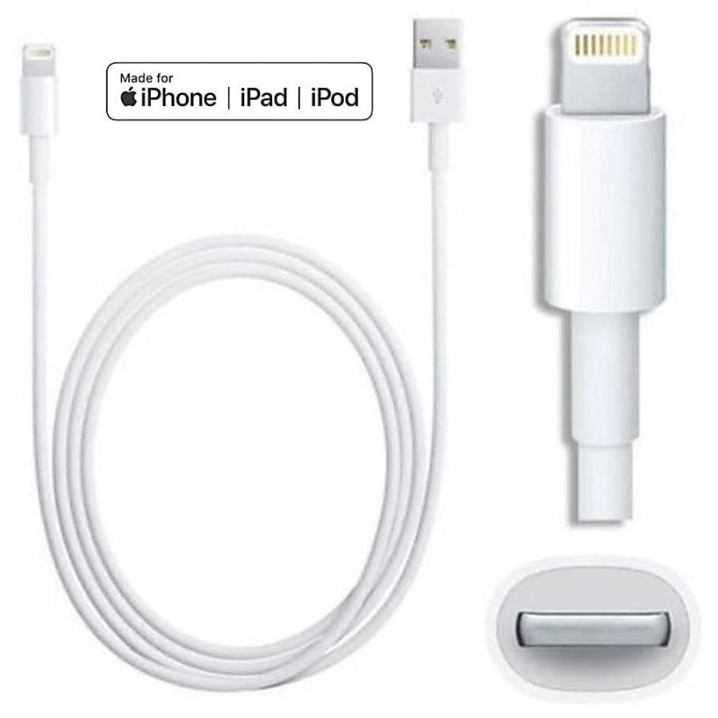 4XEM's 6ft 2m Lightning cable for Apple iPhone, iPad, iPod - MFI Certified - MFi Certified 6FT Lightning to USB data sync cable forApple iPad, iPhone, iPod 1 x Lightning Male Proprietary Connector - 1 x Type A Male USB connector - Image 3
