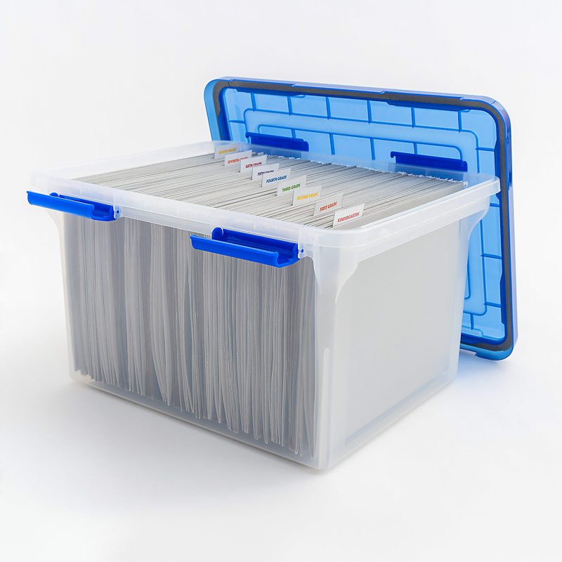 Iris® Element-Resistant Ultimate Storage Box, Letter/Legal, 8 Gallon, 20-1/8”L x 16-3/16”W x 14-1/4”H, Clear - Image 8