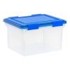 Iris® Element-Resistant Ultimate Storage Box, Letter/Legal, 8 Gallon, 20-1/8”L x 16-3/16”W x 14-1/4”H, Clear - Image 10