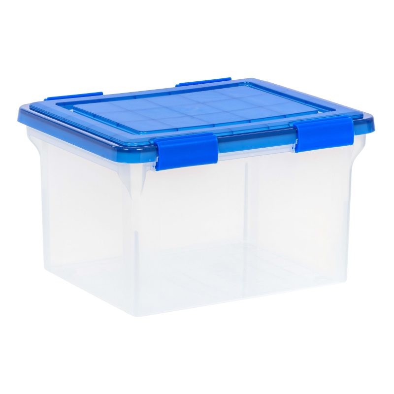 Iris® Element-Resistant Ultimate Storage Box, Letter/Legal, 8 Gallon, 20-1/8”L x 16-3/16”W x 14-1/4”H, Clear - Image 10
