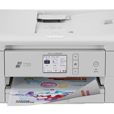 Brother Print & Cut MFC-J1800DW Wireless Inkjet Color All-in-One Printer With Automatic Paper Cutter And Refresh EZ Print Eligibility