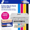 Brother Print & Cut MFC-J1800DW Wireless Inkjet Color All-in-One Printer With Automatic Paper Cutter And Refresh EZ Print Eligibility - Image 8