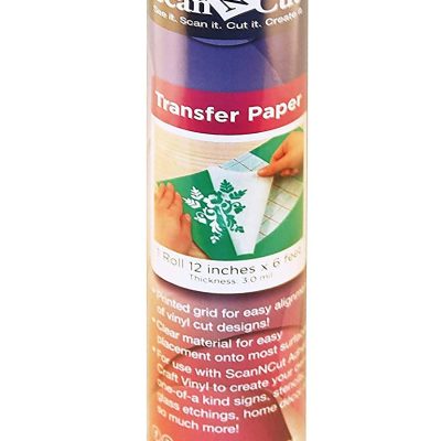 Brother Adhesive Transfer Paper With Grid, 72” x 12”, Clear