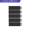 Centon DataStick Pro USB 2.0 Flash Drives, 4GB, Sport Black, Pack Of 5 Flash Drives, DSW4GB5PK - Image 2