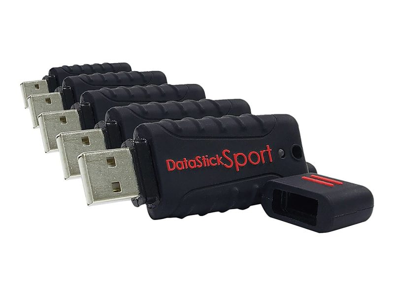 Centon DataStick Pro USB 2.0 Flash Drives, 4GB, Sport Black, Pack Of 5 Flash Drives, DSW4GB5PK - Image 3