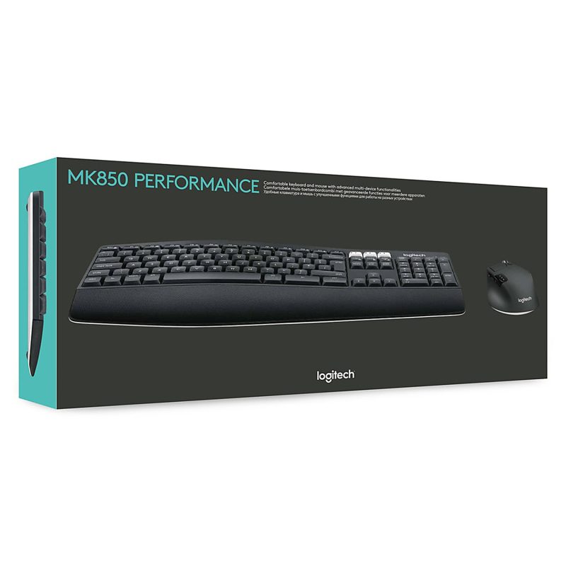Logitech® MK850 Wireless Keyboard & Mouse, Black - Image 6