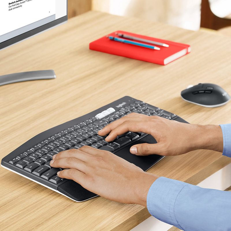 Logitech® MK850 Wireless Keyboard & Mouse, Black - Image 7