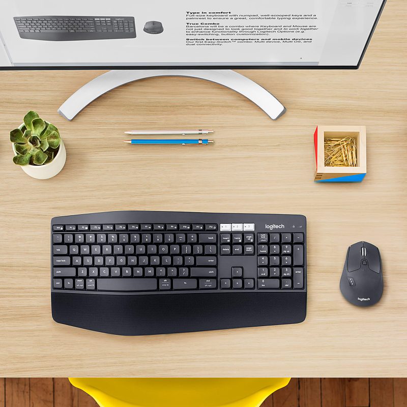 Logitech® MK850 Wireless Keyboard & Mouse, Black - Image 9