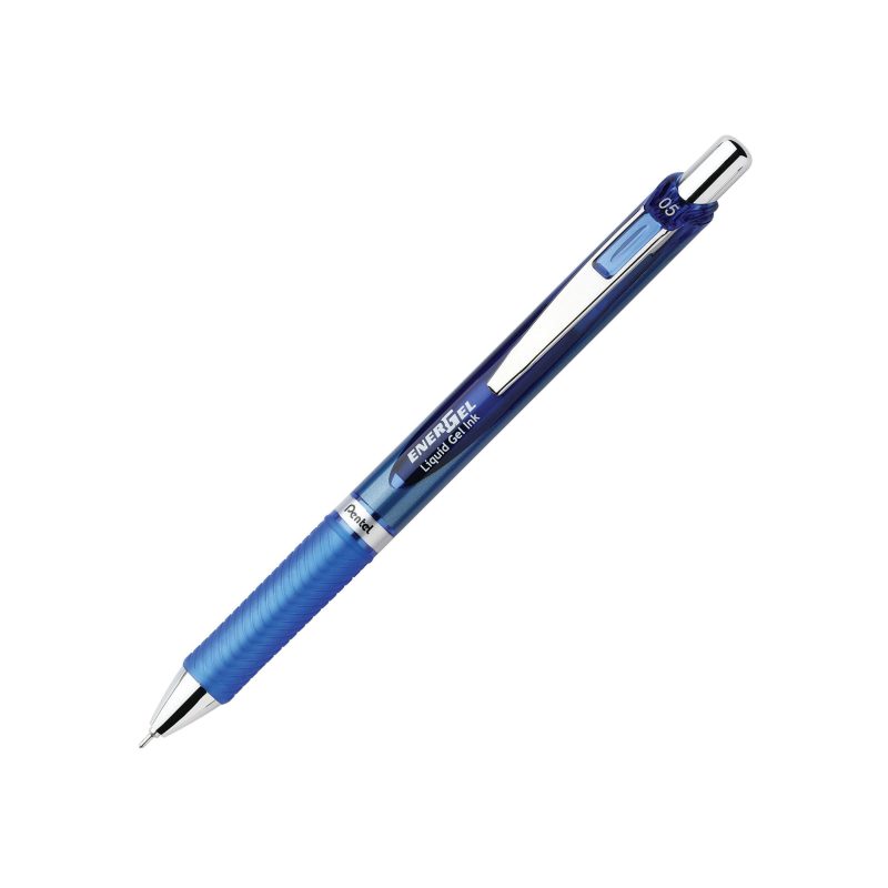 Pentel® EnerGel™ RTX Retractable Liquid Gel Pens, Fine Point, 0.5 mm, 54% Recycled, Blue, Pack Of 12 Pens - Image 2