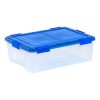 Iris Ultimate Weathertight Storage Box, 23-5/8”L x 20-1/16”W x 10-1/4”H, 41.2 Qt, Clear - Image 10
