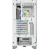 Corsair iCUE 4000X RGB Tempered Glass Mid-Tower ATX Case - White - Mid-tower - White - Tempered Glass, Steel, Plastic - 4 x Bay - 3 x 4.72" x Fan(s) Installed - 0 - ATX Motherboard Supported - 17.20 lb - 6 x Fan(s) Supported - Image 4