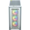 Corsair iCUE 4000X RGB Tempered Glass Mid-Tower ATX Case - White - Mid-tower - White - Tempered Glass, Steel, Plastic - 4 x Bay - 3 x 4.72" x Fan(s) Installed - 0 - ATX Motherboard Supported - 17.20 lb - 6 x Fan(s) Supported - Image 5