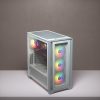 Corsair iCUE 4000X RGB Tempered Glass Mid-Tower ATX Case - White - Mid-tower - White - Tempered Glass, Steel, Plastic - 4 x Bay - 3 x 4.72" x Fan(s) Installed - 0 - ATX Motherboard Supported - 17.20 lb - 6 x Fan(s) Supported - Image 7