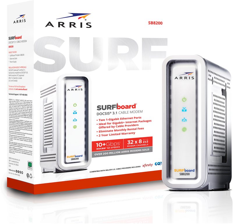 ARRIS SURFboard SB8200 DOCSIS 3.1 Cable Modem, 1000205 - Image 2