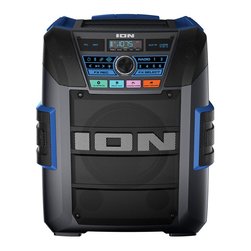 ION Explorer Portable Bluetooth All-Weather Speaker With Microphone, Stereo-Link And Premium 5-Speaker Sound, XL, Black, IPA150X - Image 2