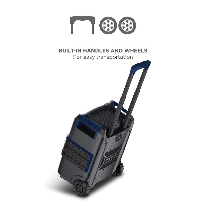 ION Explorer Portable Bluetooth All-Weather Speaker With Microphone, Stereo-Link And Premium 5-Speaker Sound, XL, Black, IPA150X - Image 7