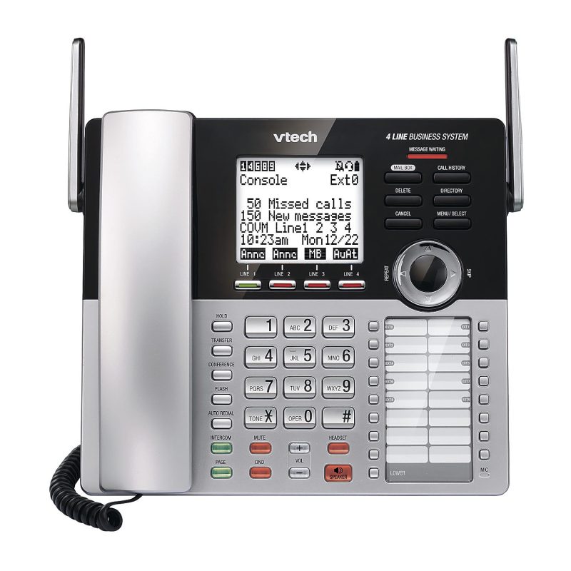 VTech® DECT 6.0 Expandable Corded Small Business Phone System Main Console, CM18445 - Image 2