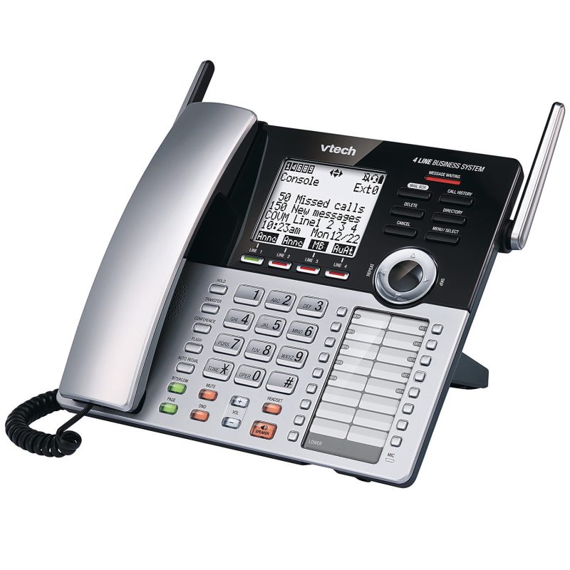 VTech® DECT 6.0 Expandable Corded Small Business Phone System Main Console, CM18445 - Image 3
