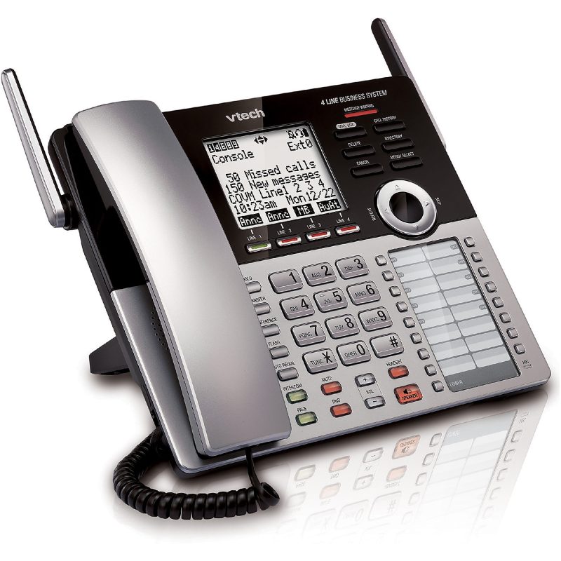 VTech® DECT 6.0 Expandable Corded Small Business Phone System Main Console, CM18445 - Image 5