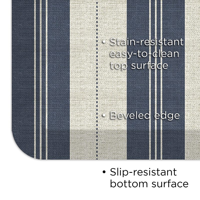 GelPro Designer Comfort Polyurethane Anti-Fatigue Mat For Hard Floors, 20” x 48”, Taylor Blue - Image 3