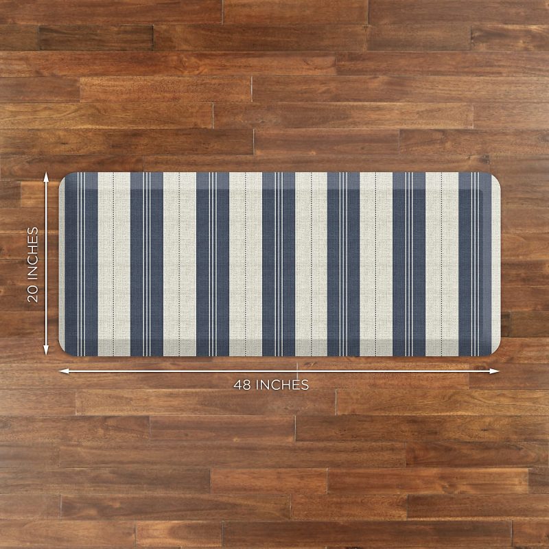 GelPro Designer Comfort Polyurethane Anti-Fatigue Mat For Hard Floors, 20” x 48”, Taylor Blue - Image 4