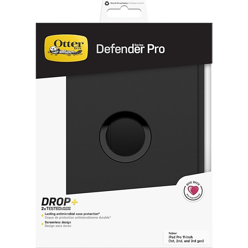 OtterBox Defender Series Pro Rugged Carrying Case Holster For 11" Apple iPad® Pro 3rd Gen, iPad® Pro 2nd Gen, iPad® Pro 2018 Tablet, Black - Image 8