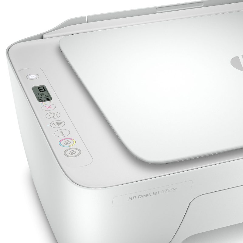 HP Deskjet 2734e Wireless Inkjet Multifunction Printer - Color - Copier/Printer/Scanner - 4800 x 1200 dpi Print - Manual Duplex Print - Up to 1000 Pages Monthly - Color Flatbed Scanner - 1200 dpi Optical Scan - Wireless LAN - Image 10