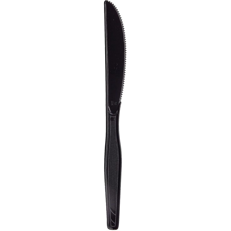 DIXIE® MEDIUM-WEIGHT POLYSTYRENE DISPOSABLE PLASTIC KNIVES BY GP PRO (GEORGIA-PACIFIC), BLACK, 1,000 KNIVES PER CASE - Image 3