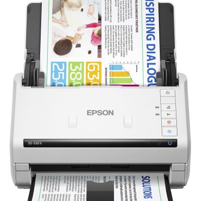 Epson DS-530 II Large Format ADF Scanner - 600 dpi Optical - 30-bit Color - 24-bit Grayscale - 35 ppm (Mono) - 35 ppm (Color) - Duplex Scanning - USB