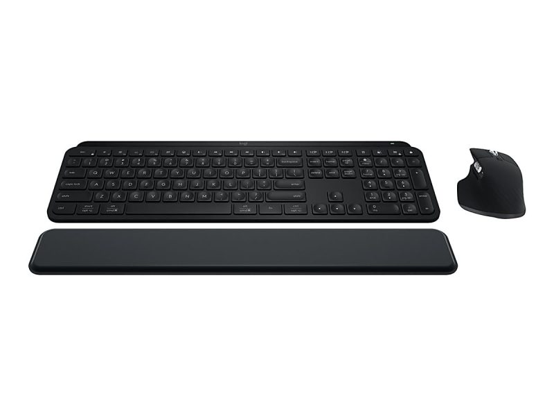 Logitech® MX Keys S Wireless Keyboard And Mouse Combo With Palm Rest, Full Size, 22% Recycled, Black, 920-012274 - Image 11