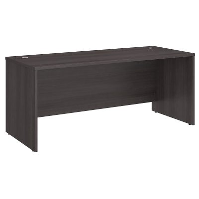 Bush Business Furniture Studio C 60"W Office Computer Desk, White, Standard Delivery - Storm Gray,72 in.