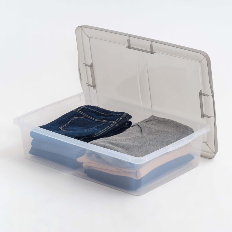 Iris® Snap Top Storage Box, 7 Gallon, Clear - Image 3