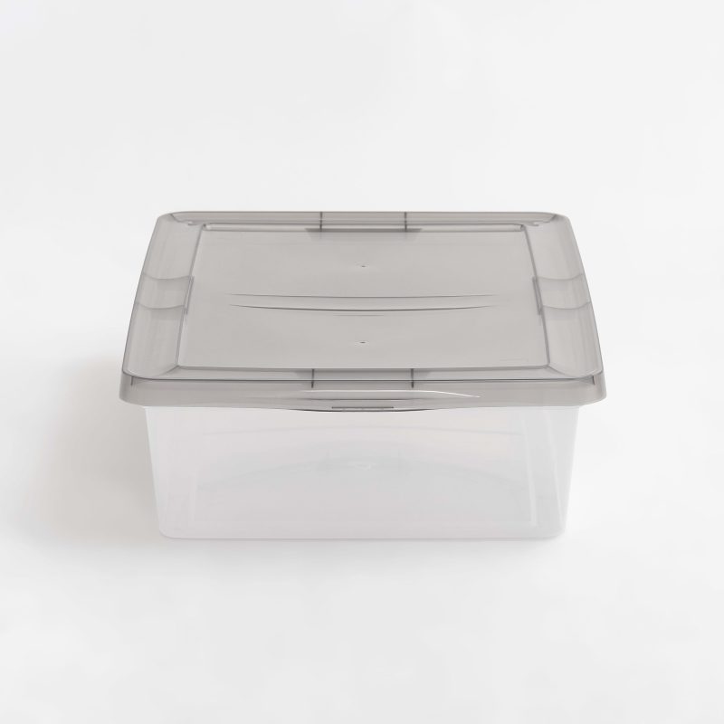 Iris® Snap Top Storage Box, 7 Gallon, Clear - Image 4